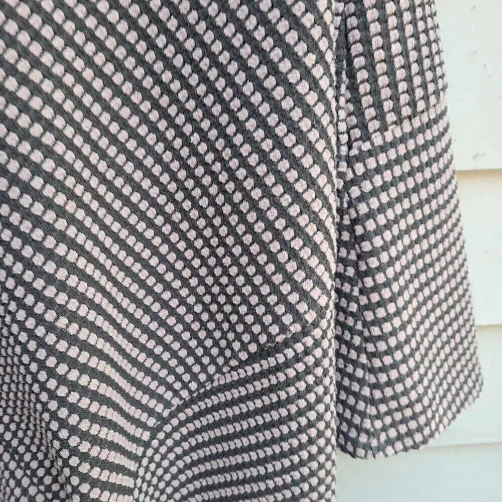 Habitat Black Gray Knit Poncho Sweater size Large